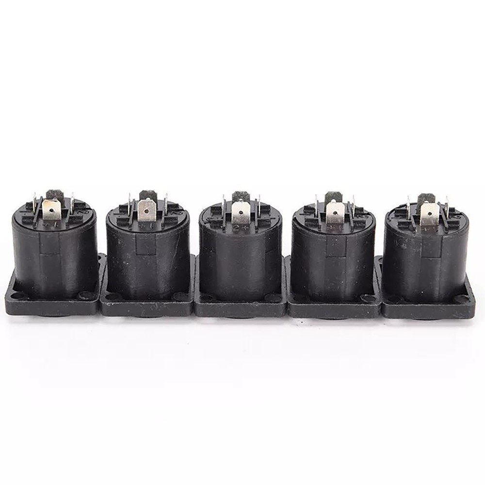 10x Speakon 4-Pin Female Jack Compatible Audio Cable Panel Socket Connector