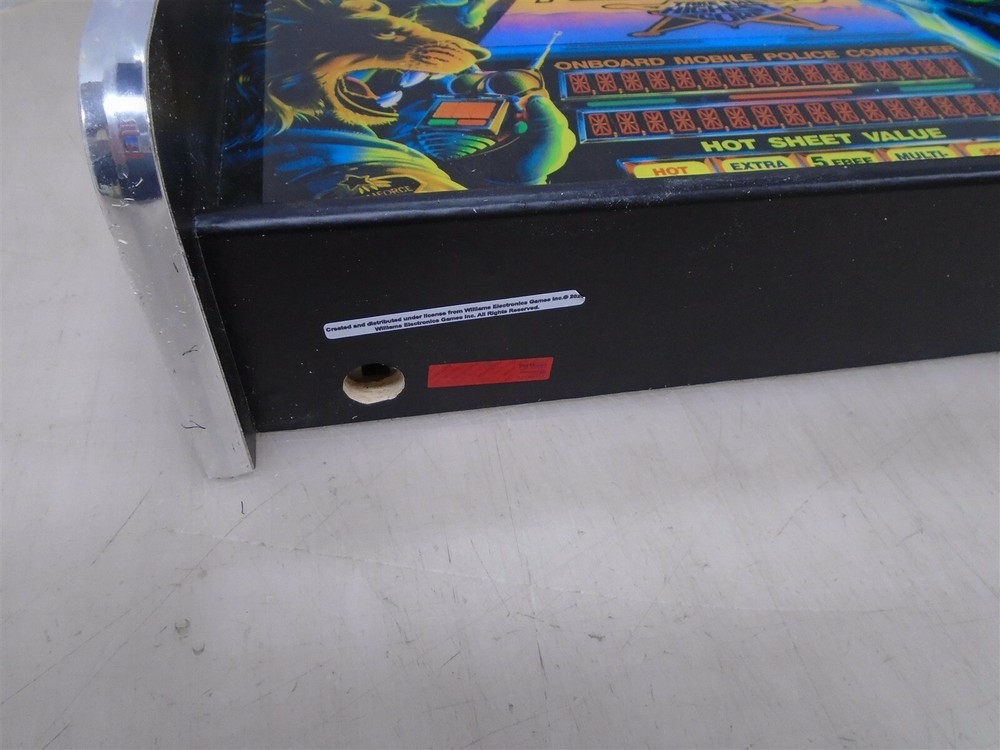 Williams Police Force Pinball Head LED Display light box