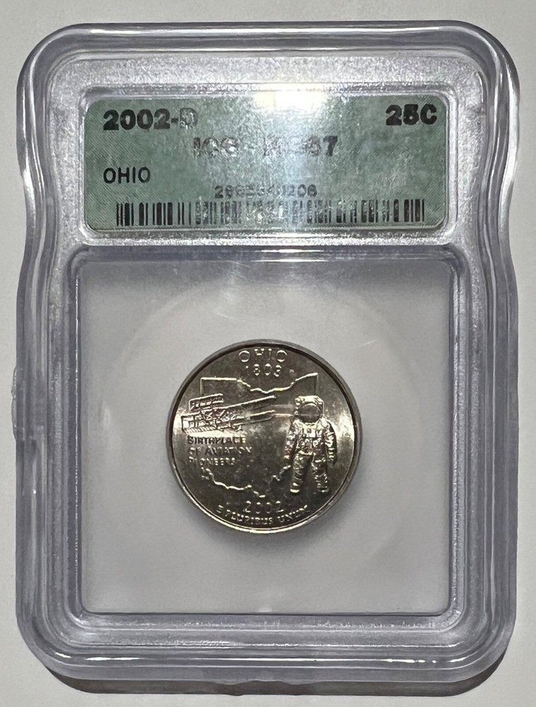 2002D - CLAD STATE QUARTER SET ICG MS67