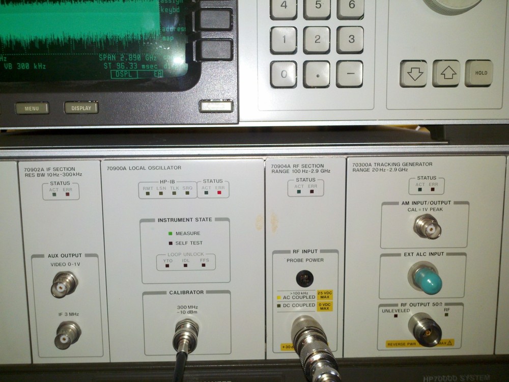 spectrum analyzer includes both units as in display