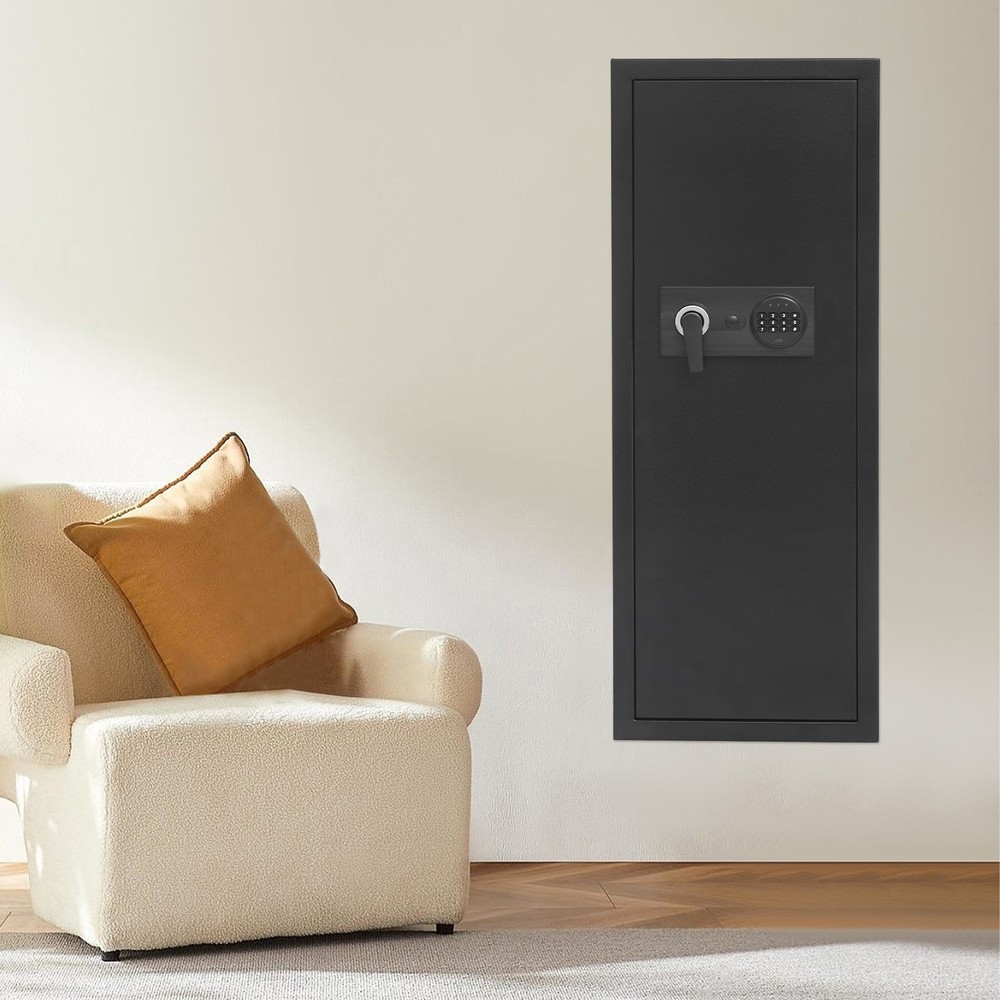 39" Hidden Lock Wall Safe Wall Hidden Safe Security Box Passward+Handle/Key