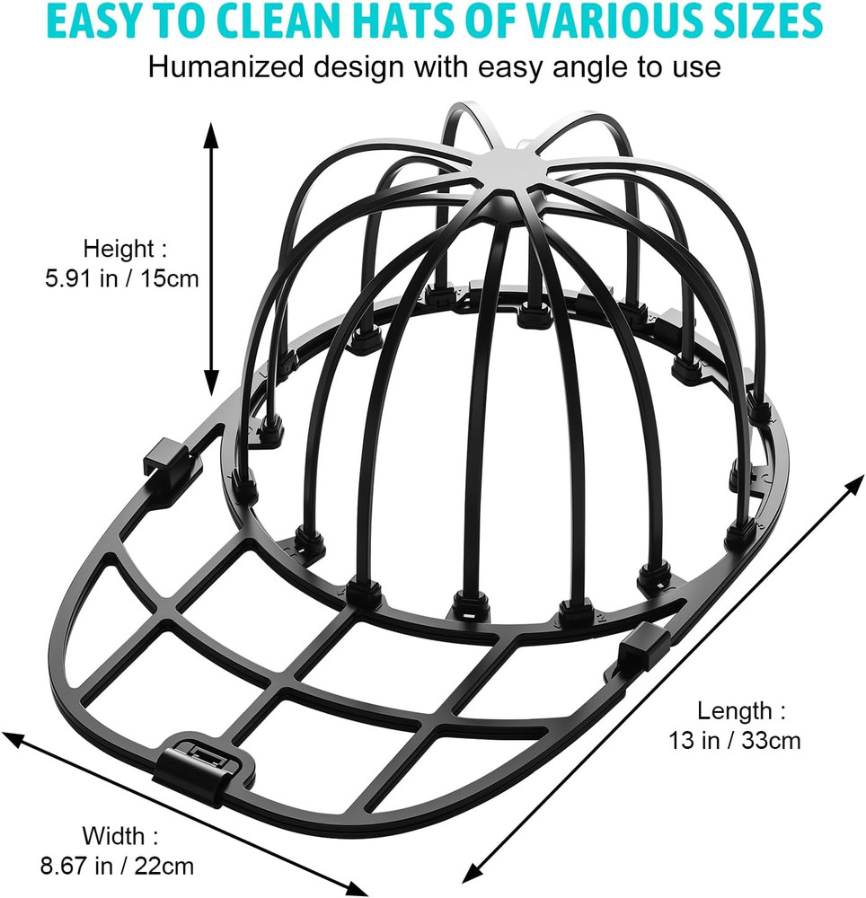 Hat Washer for Washing Machine, 1 Pack Hat Cleaner for Baseball Caps with Frame