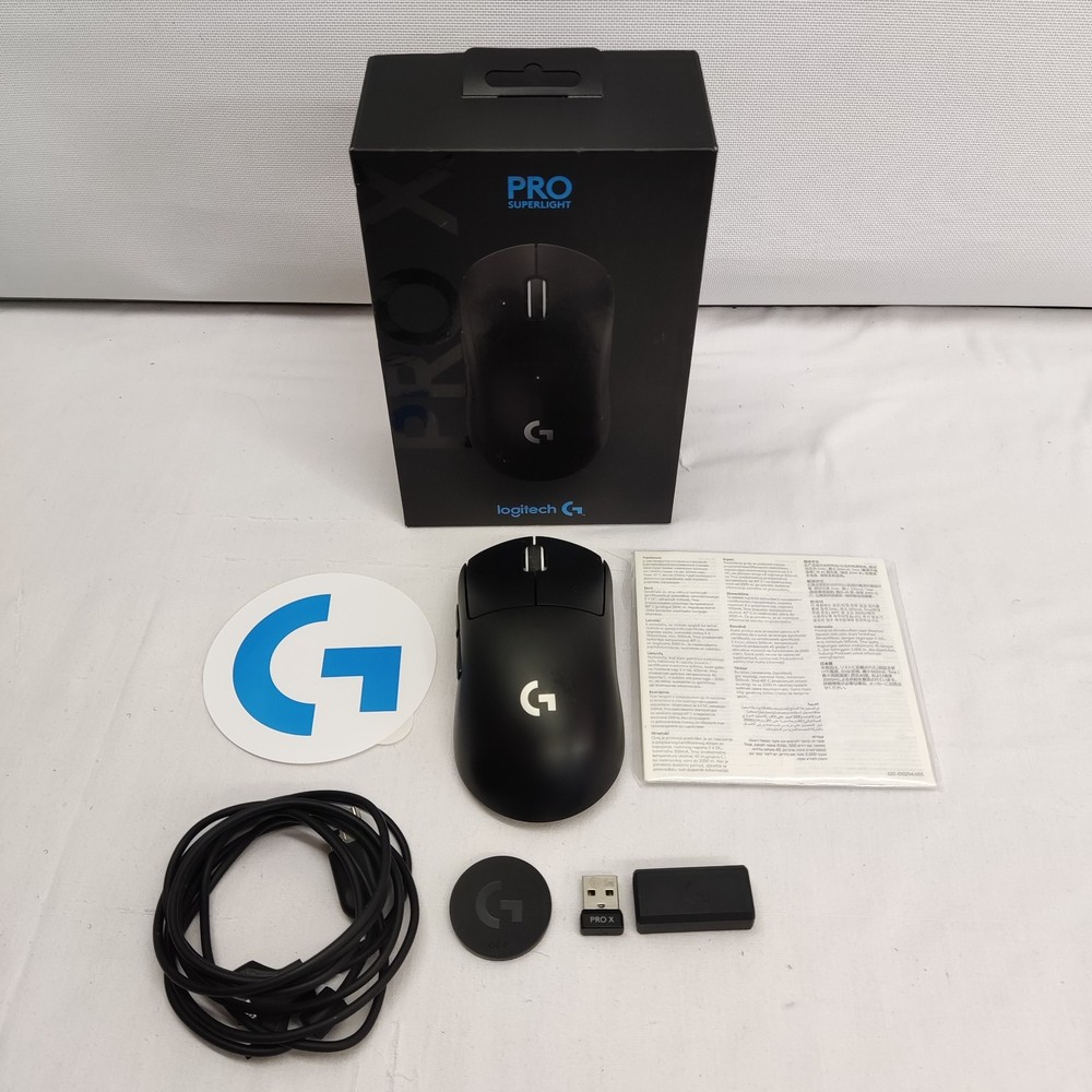 LOGITECH G PRO X SUPERLIGHT LIGHTSPEED WIRELESS MOUSE HERO 25K BLACK