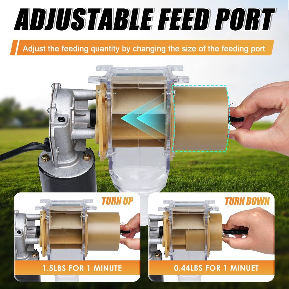 Timed Automatic Chicken Feeder 16 Groups of Timer & Quantitative Poultry Feed...