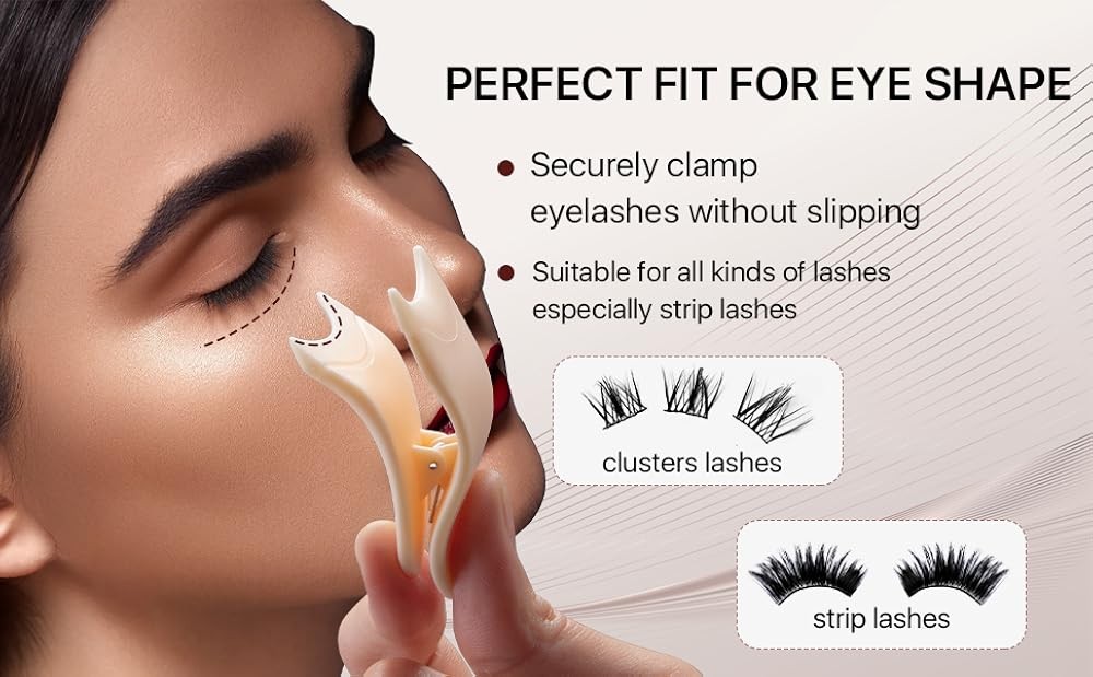 Eyelash Applicator Tool 35mm Width Lash Applicator Clip, Eyelash Tweezers