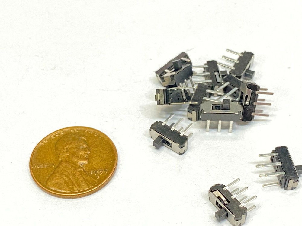 30 Pieces ON-OFF Micro Slide Switch 2 Position 6 Pin PCB Panel mss-22d18