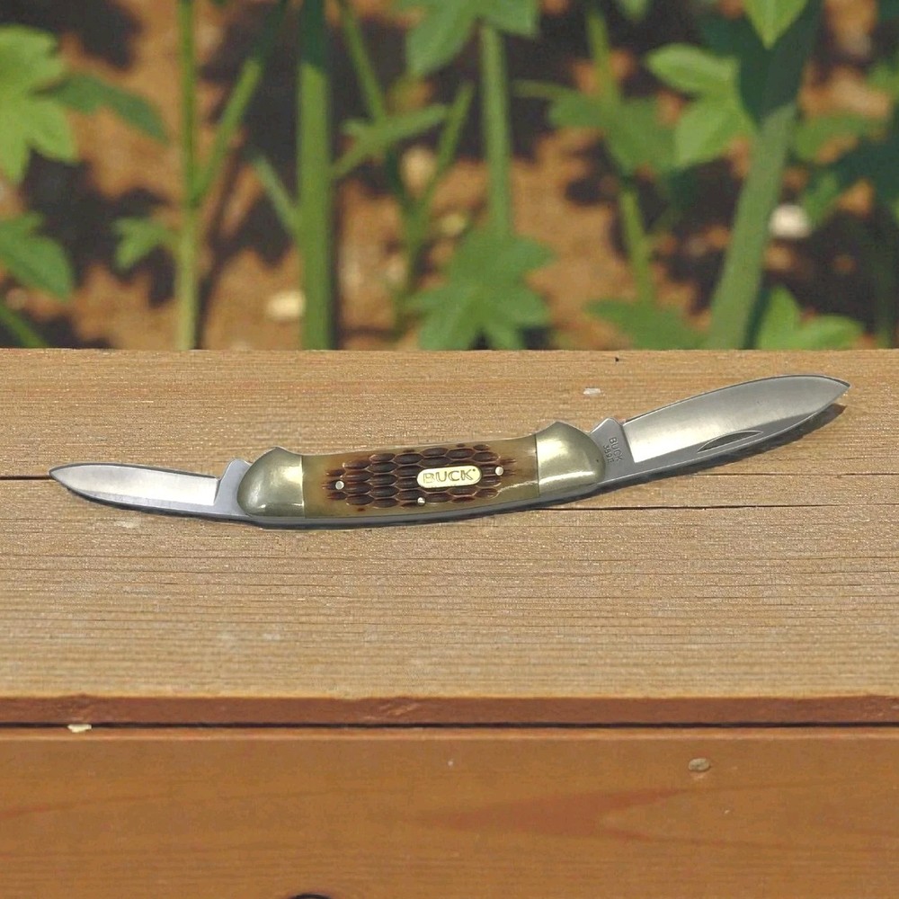 Buck Canoe Jigged Bone Brown,Amber,3895