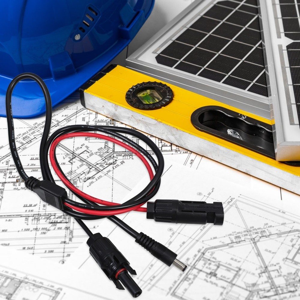 Solar Panel Plug to DC 5.5mm Adapter Cable Solar Panel Connector Solar Panel