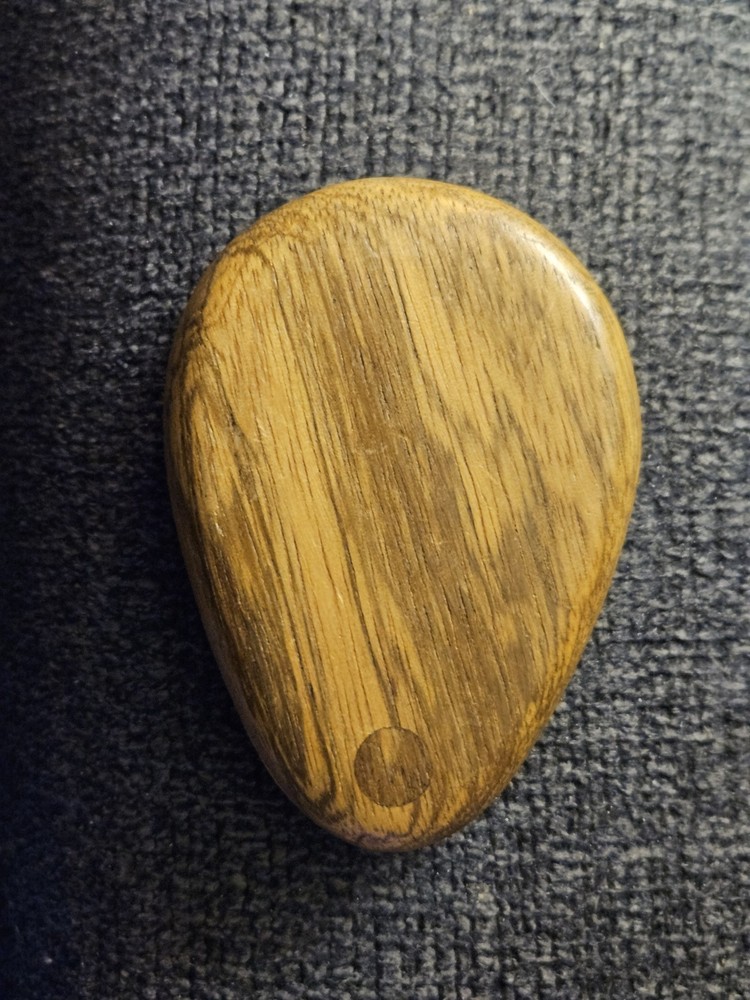 Handmade Solid Wood Compact Mirror Handheld Teardrop Shape - Beautiful!