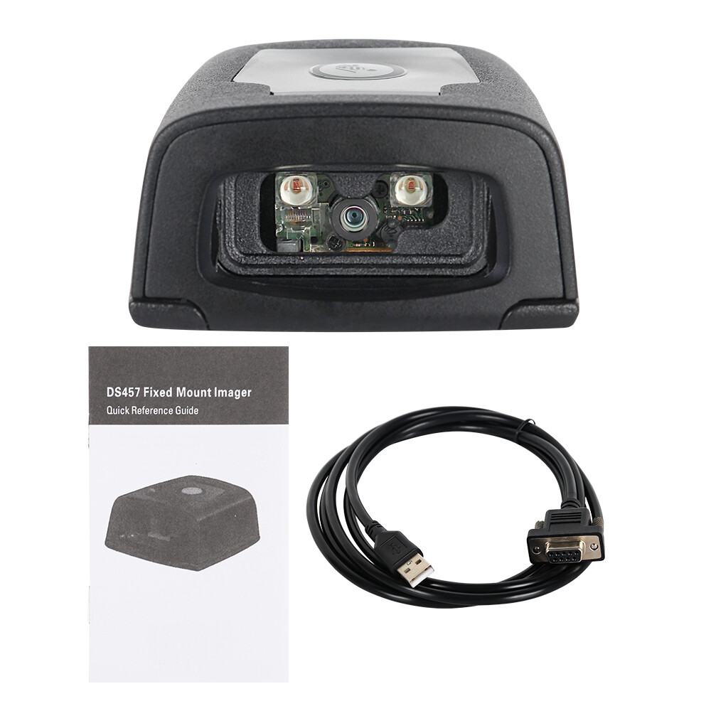 Zebra DS457-SR20004ZZCN 1D 2D Fixed Mount Barcode Scanner Reader USB / RS232 Kit