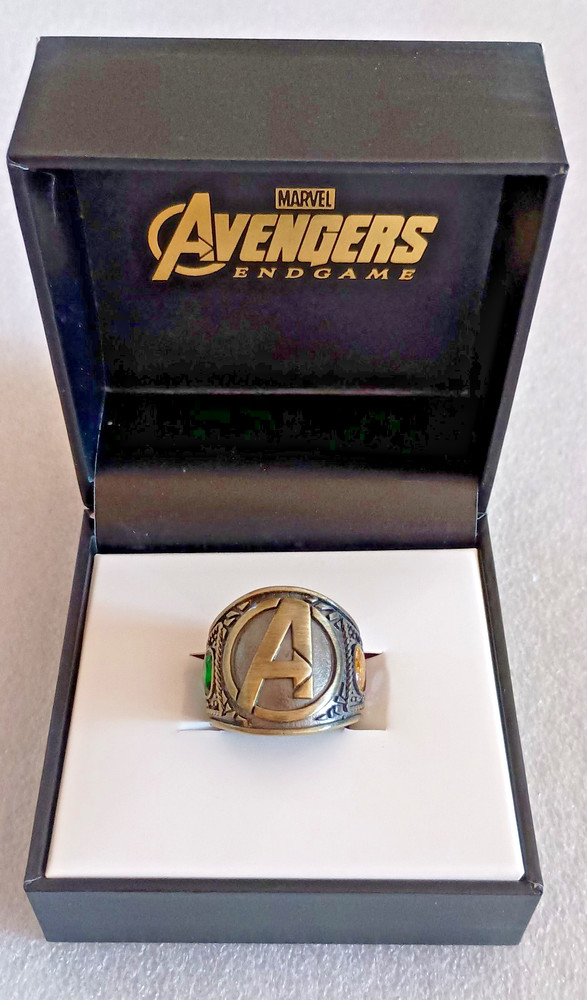 Marvel Avengers End Game Infinity Stones Class Ring Size 10 New NOS 2019 Box