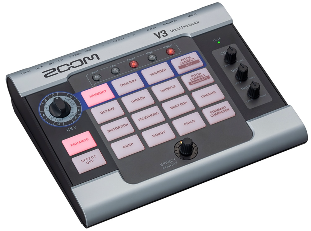 ZOOM V3 Voice Changer Vocal Processor Audio interface 16 voice effects