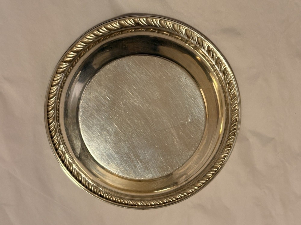 Solid Sterling Silver Vintage Nut Dish 3.25” 10.7 Grams