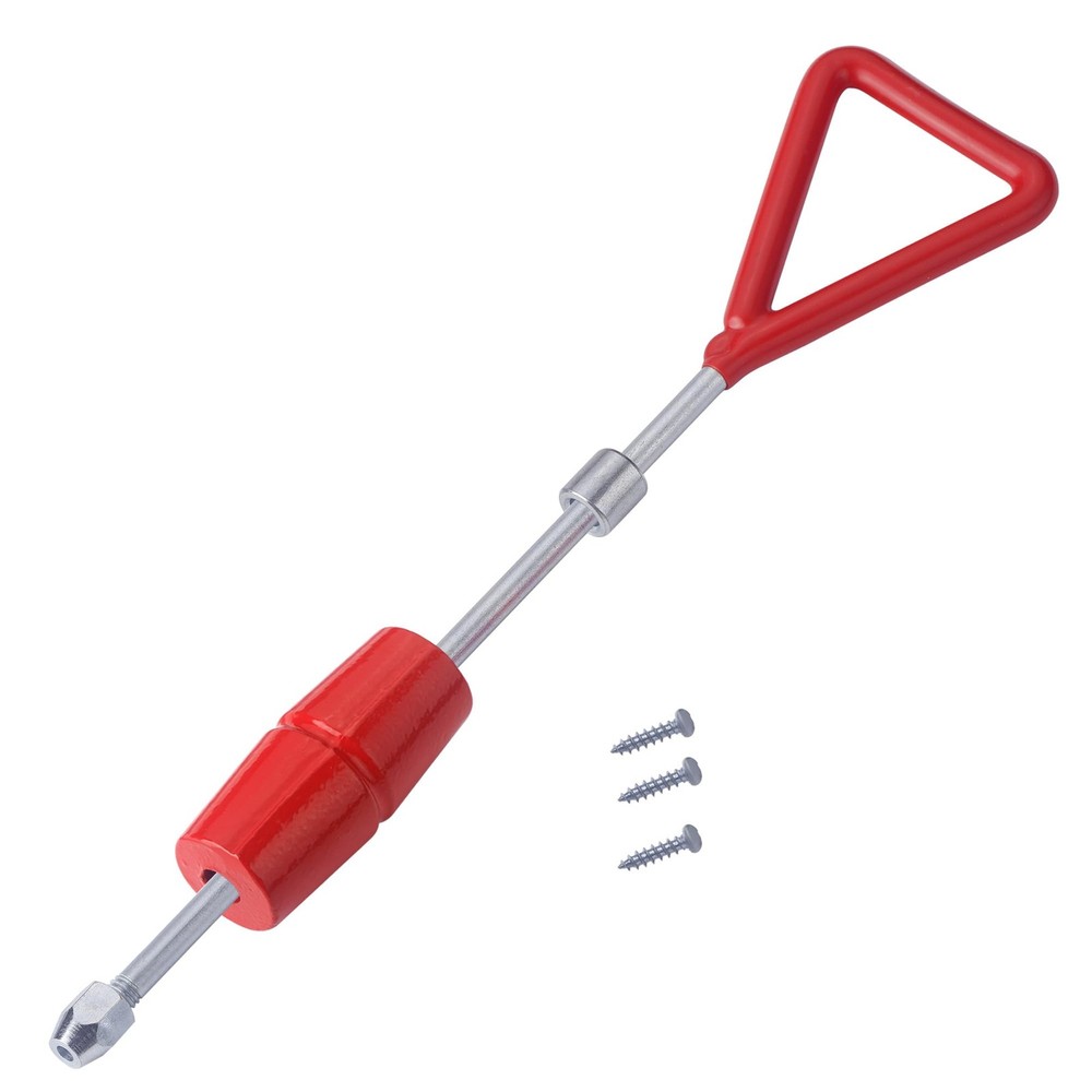 1 LB Slide Hammer with 3 Screw Tips,Dent Puller Kit Auto Red