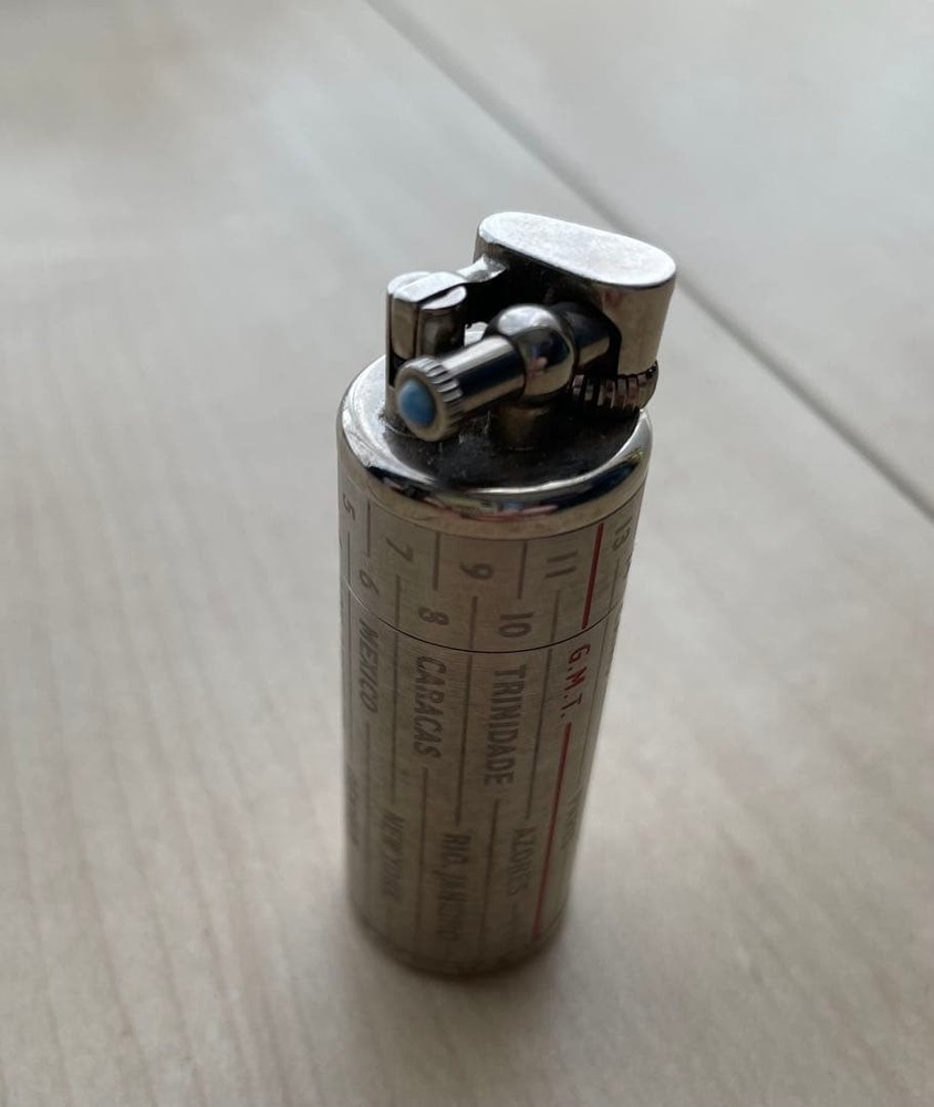 Limited Dunhill Gas lighter silver G.M.T. without box