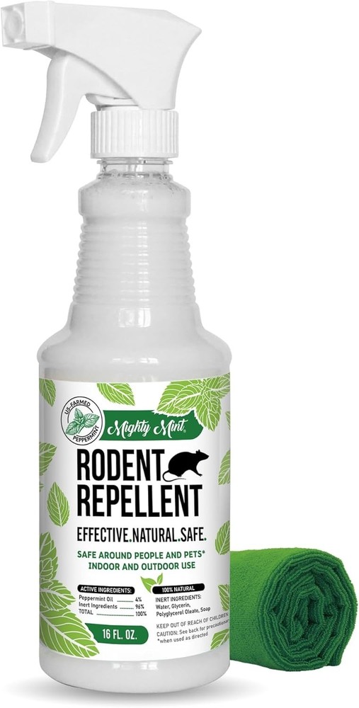 Extra-Strong 16 oz Peppermint Oil Spray - Pet-Friendly Rodent Control Solution