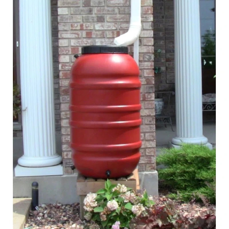 Rain Barrel (55 gal)  (Plastic) (Terra Cotta)