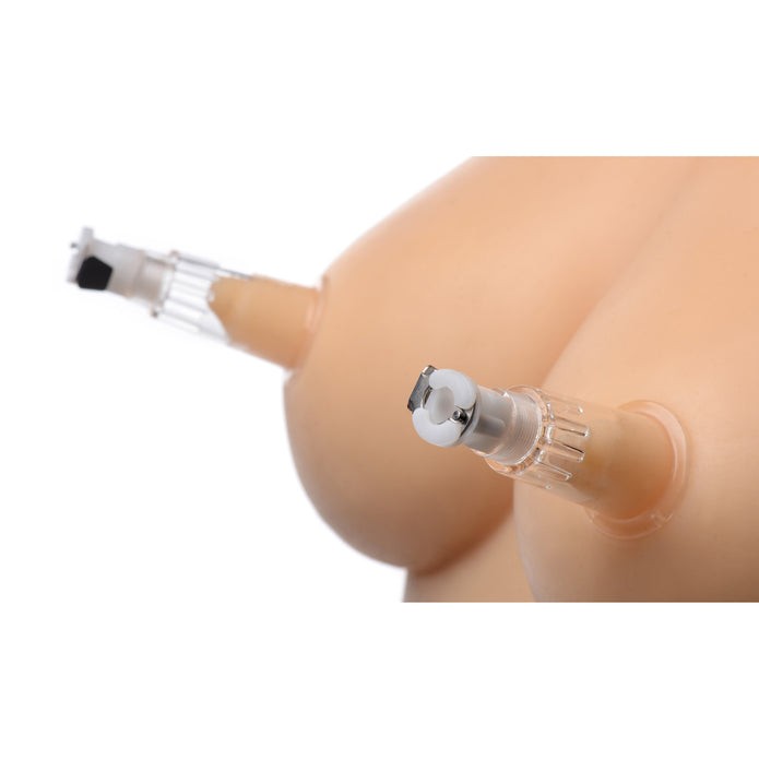 Clitoral Pump System with Clit & Nipple Air Tight Interchangeable 3 Cylinders
