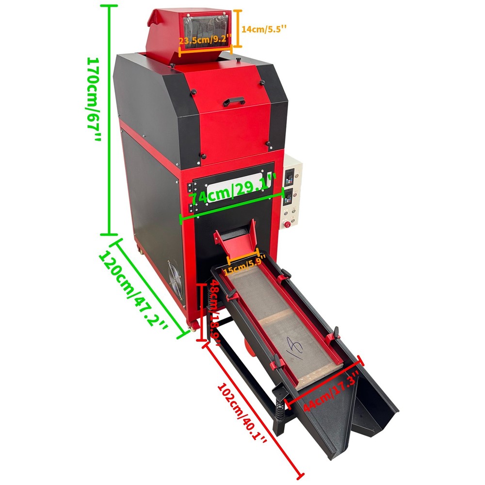 Automatic Copper Plastic Separator Machine 220V Waste Wire Granulator