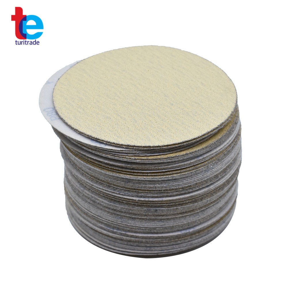 100Pack 6" Sanding Disc NO-Hole Hook & Loop Sanding Discs Grit 80 Sand Paper US