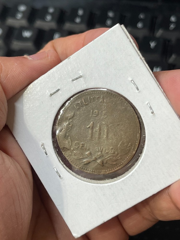 1915 Mexico Revolution 10 Centavos Coin