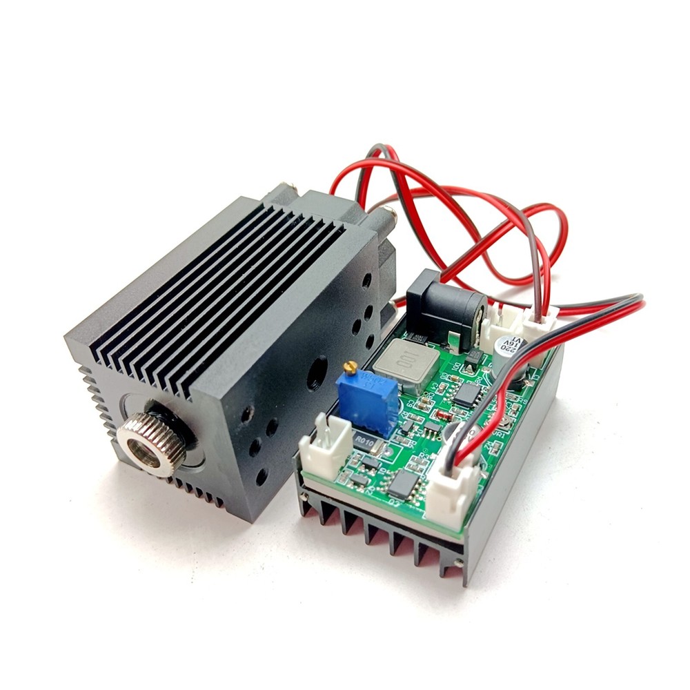 Focusable 532nm 100mw Green Dot Laser Diode Module 12V Driver TTL