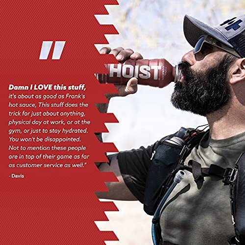 HOIST Premium Hydration Electrolyte Drink, Powerful IV-Level Hydration, Straw...