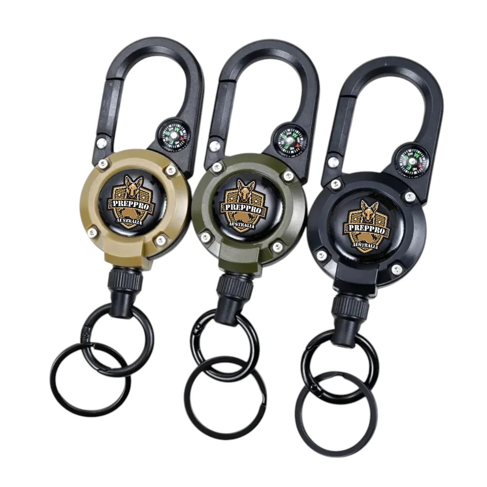 Retractable Compass Key Clip | PrepPro