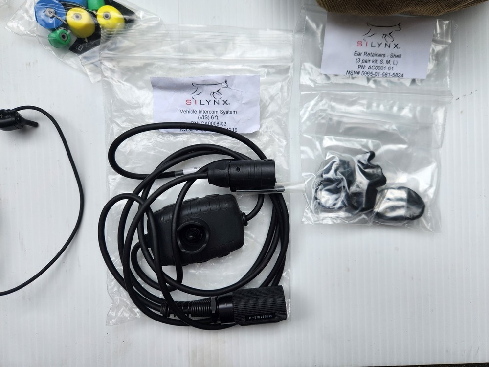 Silynx OPS headset system, with all cables + K2/Baofeng cable, w/ Peltor adapter
