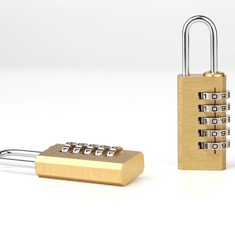 Sturdy Brass Combination Padlock for Personalize Belongings Protective