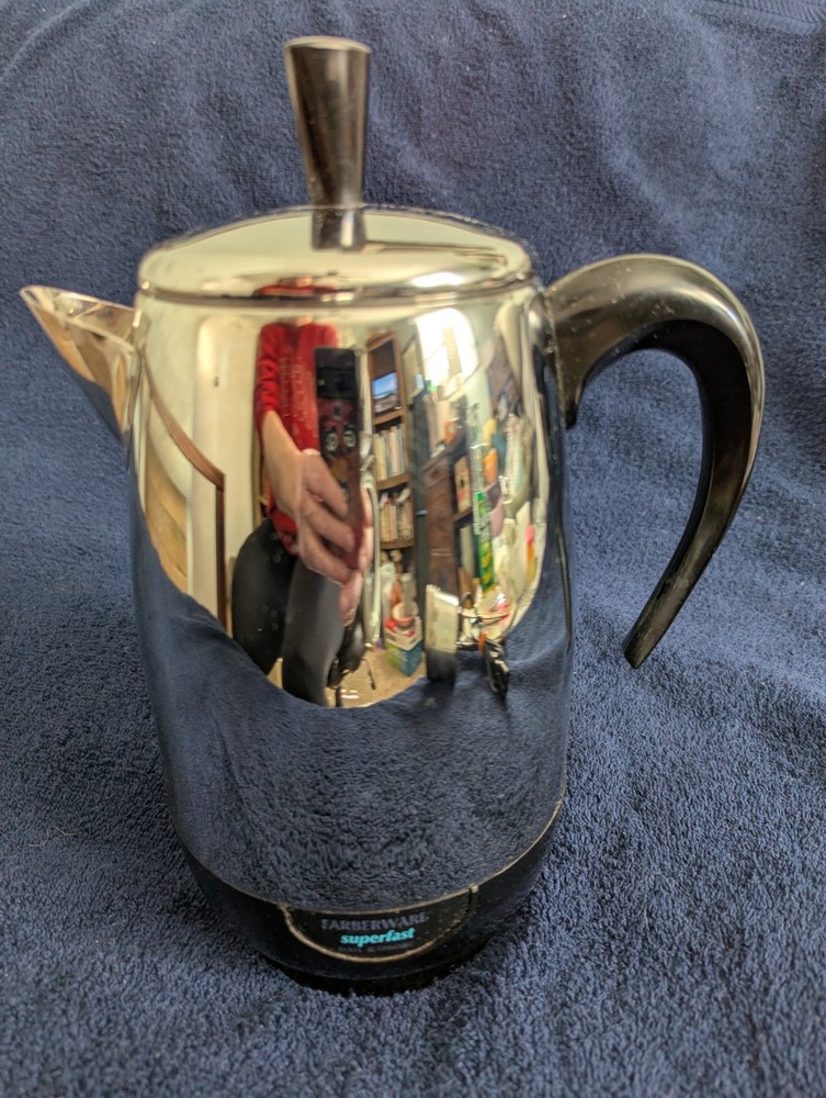 Vintage Faberware Super Fast Automatic 8 Cup Coffee Maker Stainless