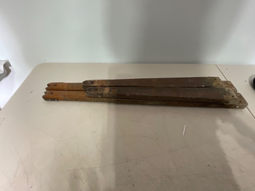 4 Vintage solid Teak Spars for sailboat Mast