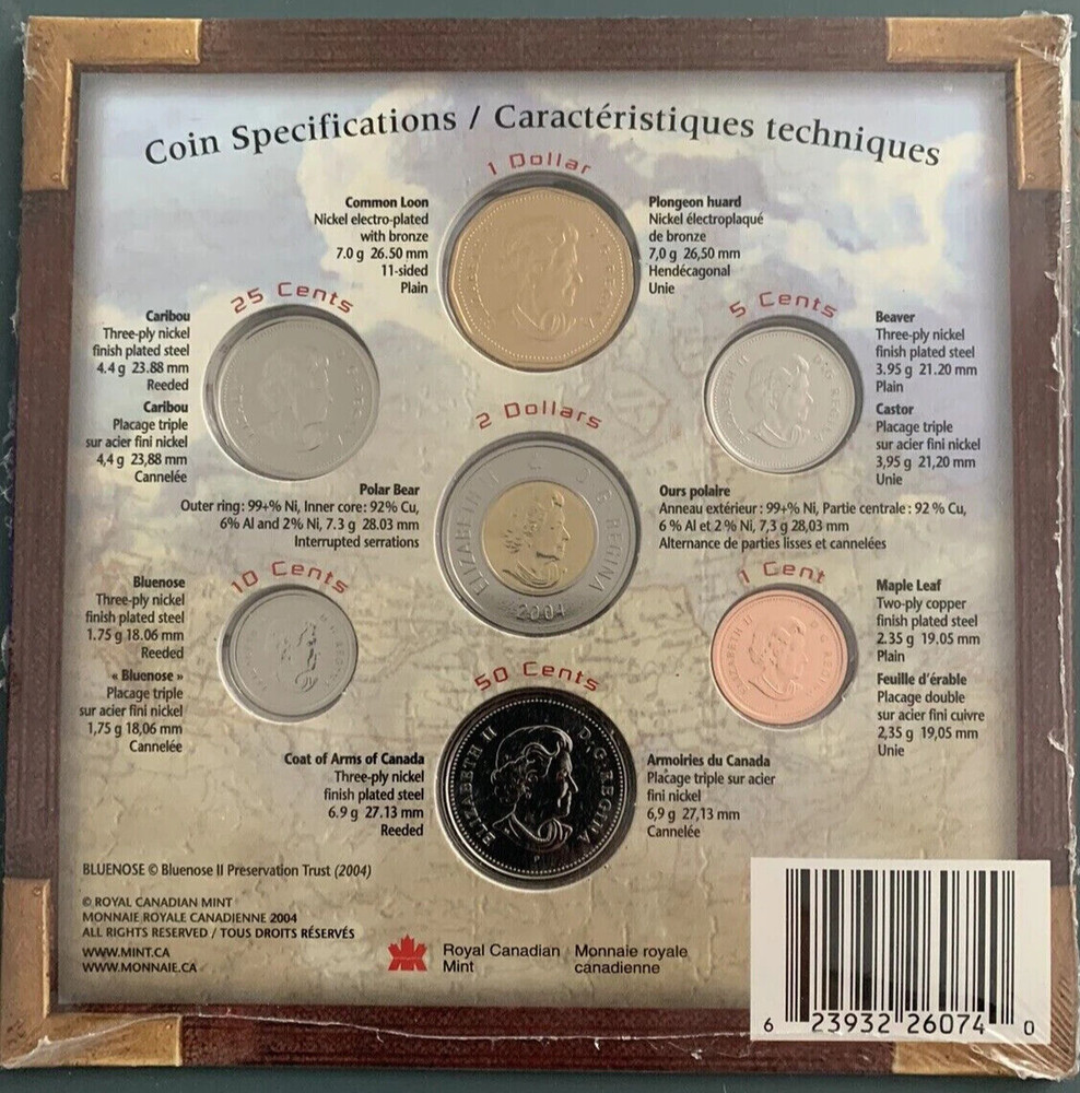 🇨🇦 Uncirculated 2004 Graduation Congratulations Gift Set Canada