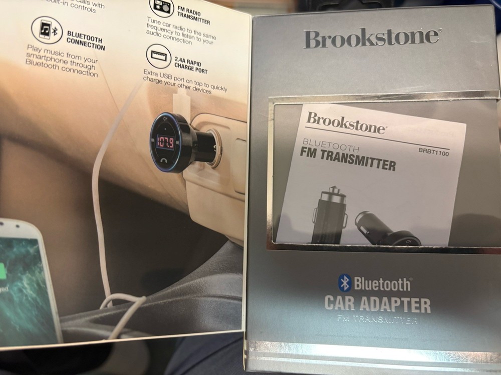 Brookstone Bluetooth Car Adapter - unused in open box