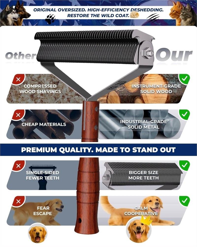 Professional Undercoat Dematting Comb