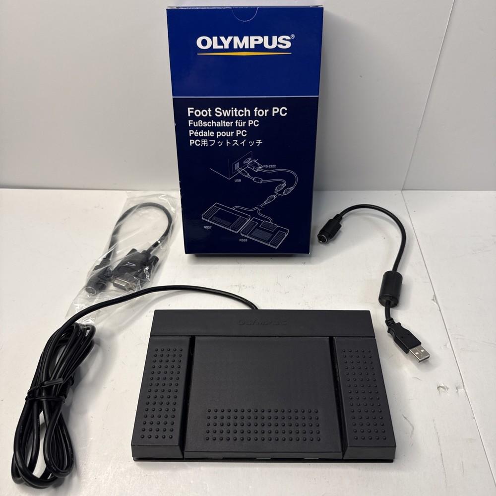 Olympus Foot Switch for PC RS27 Peddle Cable Computer w/ USB Adapter