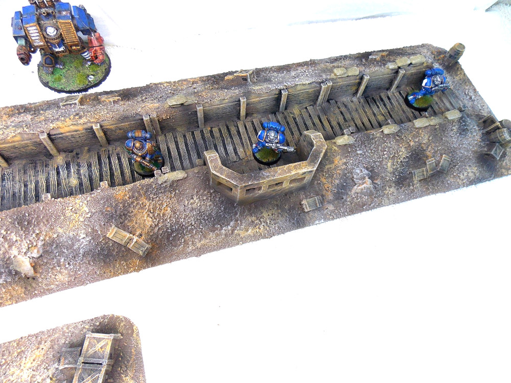 WARGAMING TERRAIN PAINTED ADVANCE ORDERS TRENCH SYSTEM