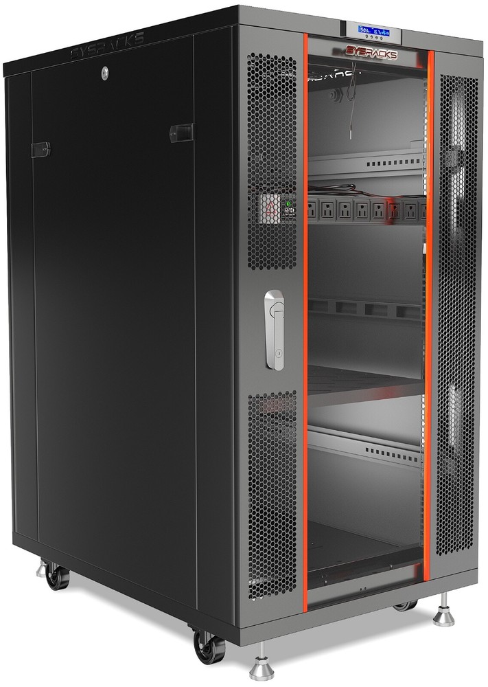 Sysracks 27U 39'' Deep IT Network Data Server Rack Cabinet