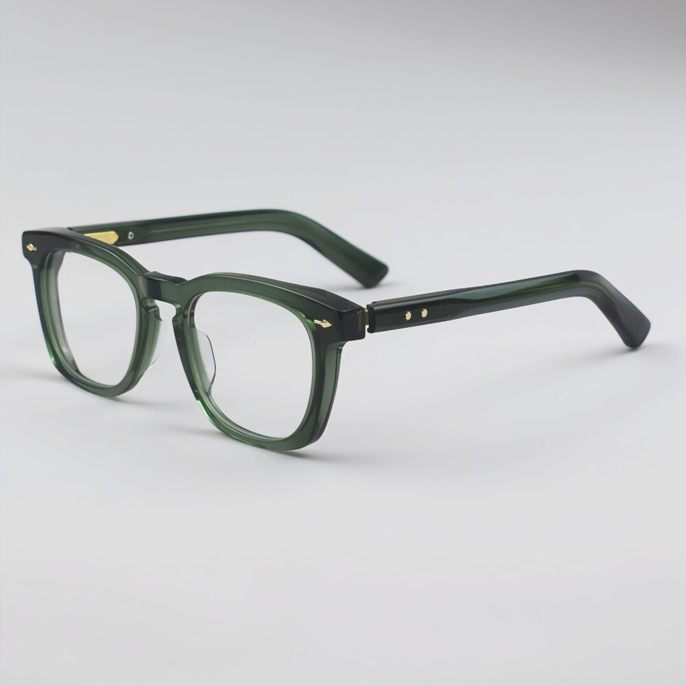 Thick Vintage Acetate Reading Eyeglass Frames Square Men Glasses Frames Unisex