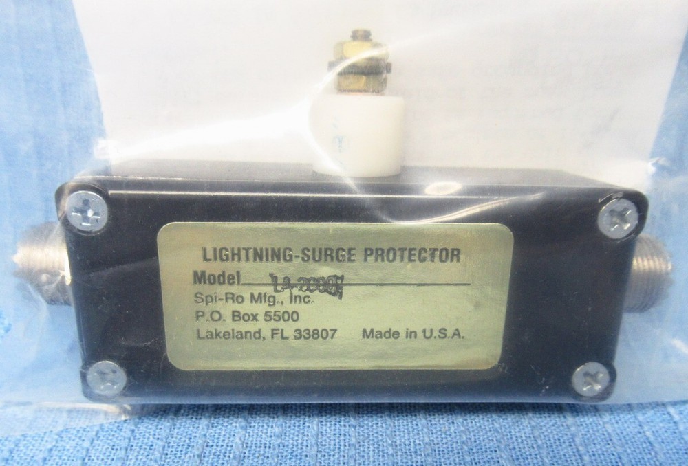 New Spi-Ro LA-2000 Lightning Surge Protector – “High Tech” Arrestor