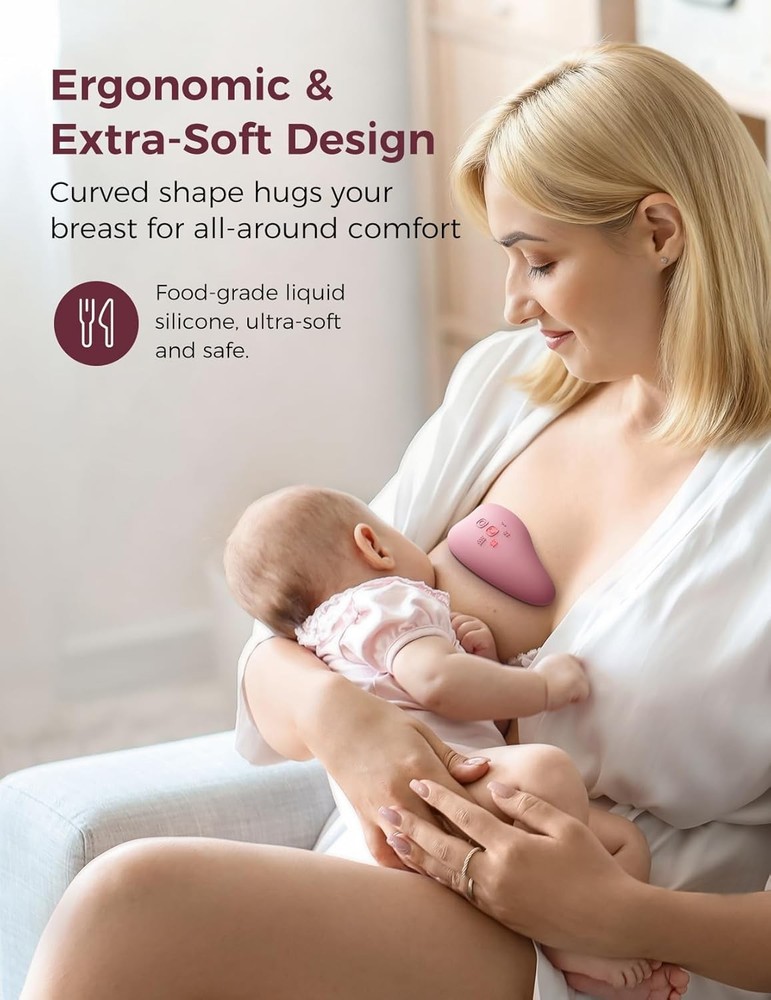 Efficient A1Pro Lactation Massager - Smart Memory & 8 Vibration Modes for Moms