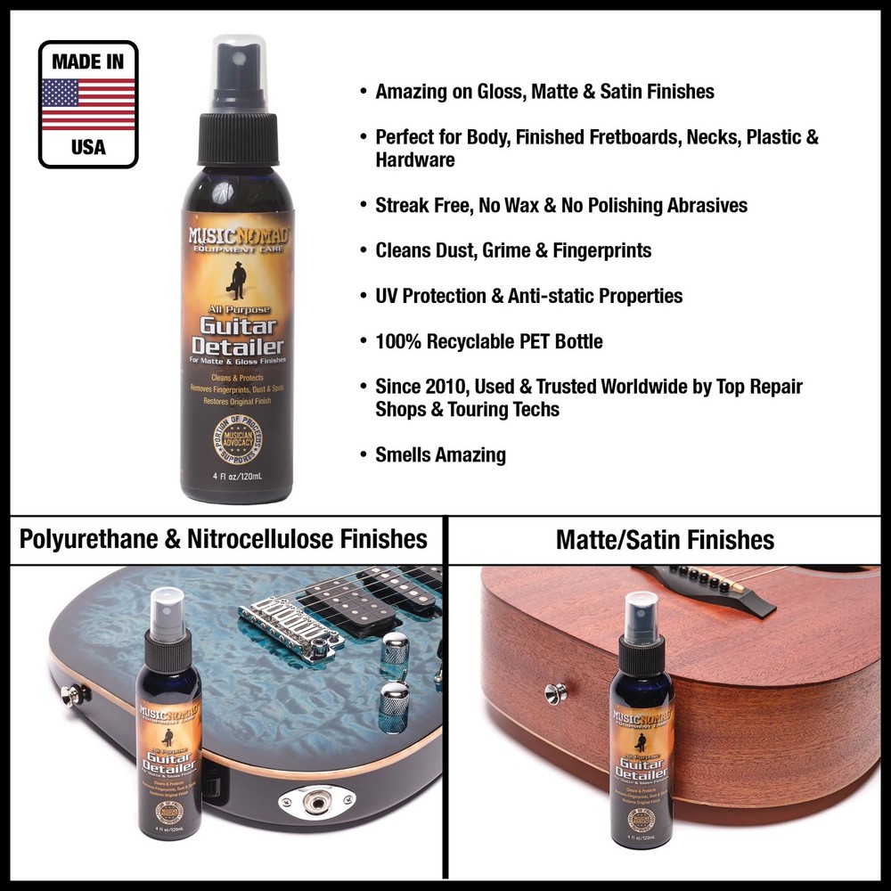 8 pc. Guitar Care Starter Kit for Cleaning, Repair String Changing Tools, Gu...