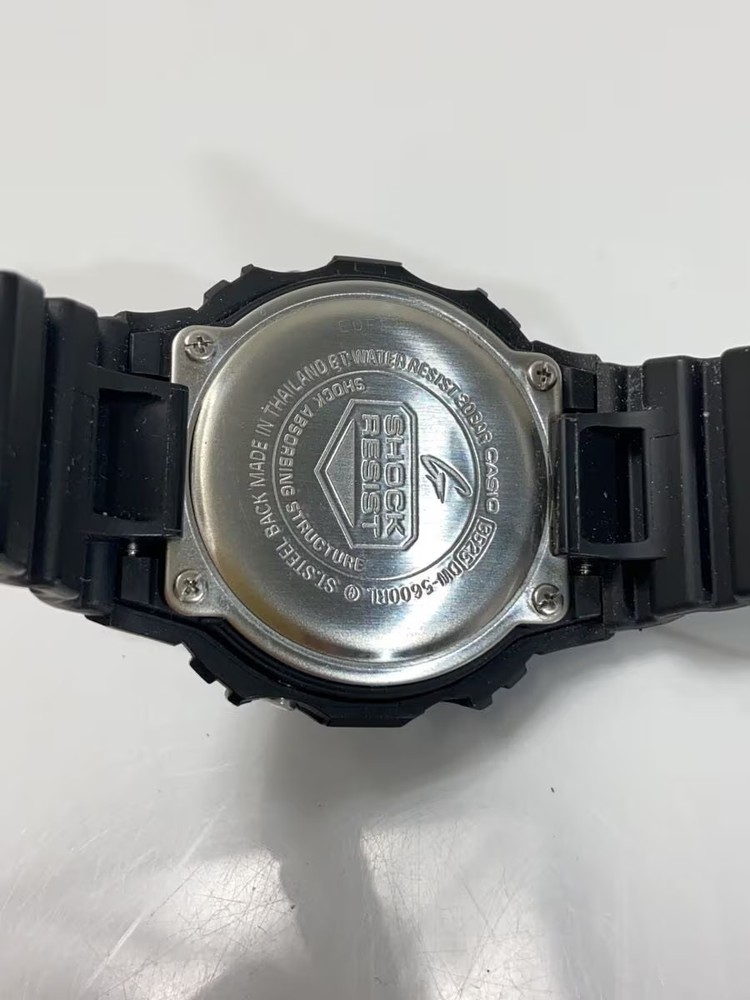 CASIO Quartz Wristwatch G SHOCK Digital Leather BLK