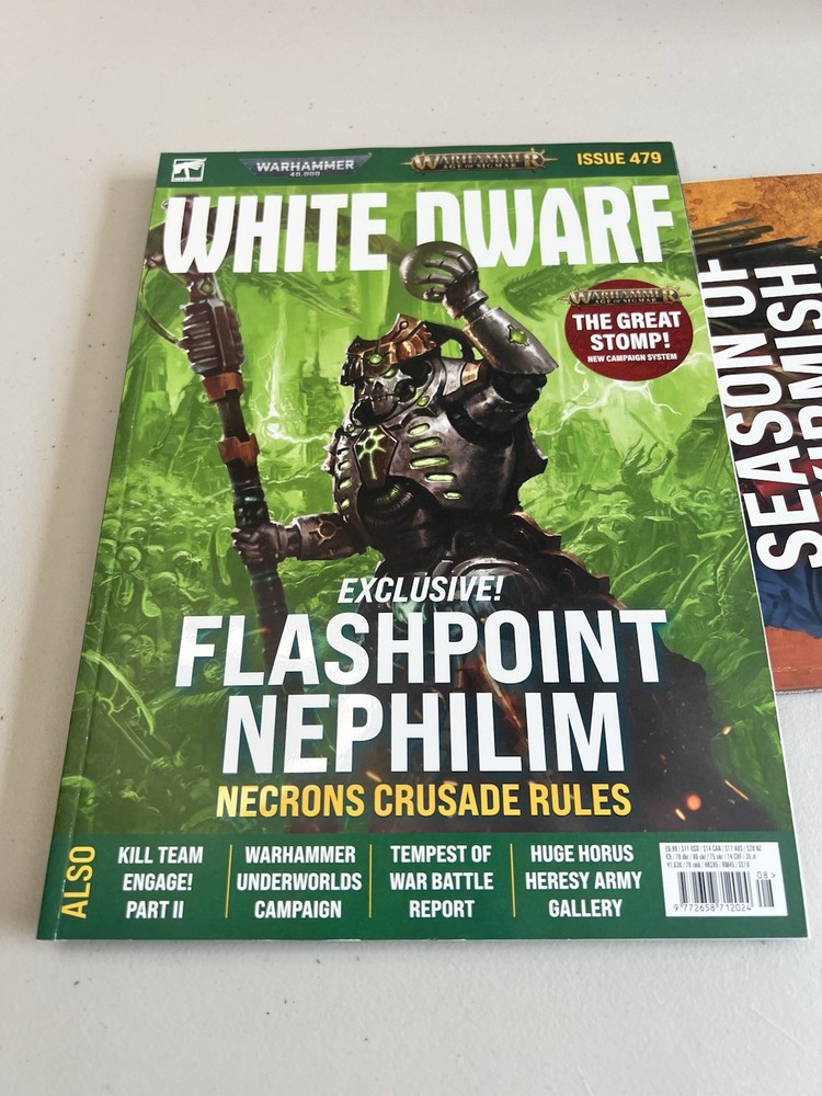 Games Workshop White Dwarf Lot (476, 478, 479, 480 Editions)