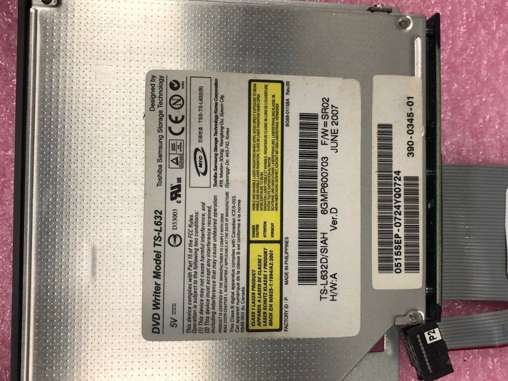 390-0345 SUN DVD-RW Assembly, RoHS:YL
