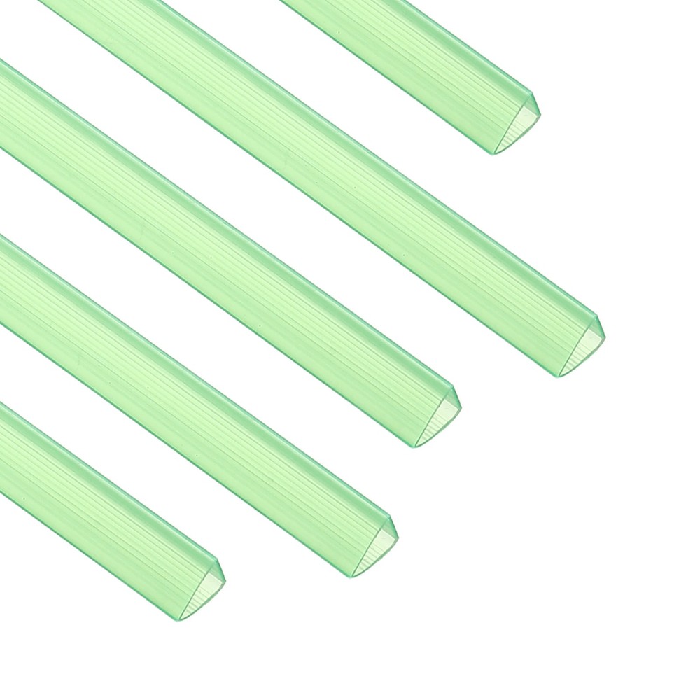 30Pcs 10x10mm Binding Bars, 70 Sheets Capacity, Transparent Green