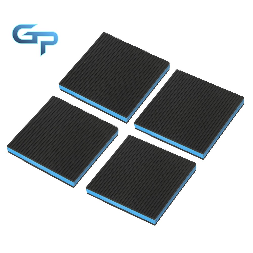 4 Pack 6"x6"x7/8" Equipment Vibration Pads Multi-Layer Construction
