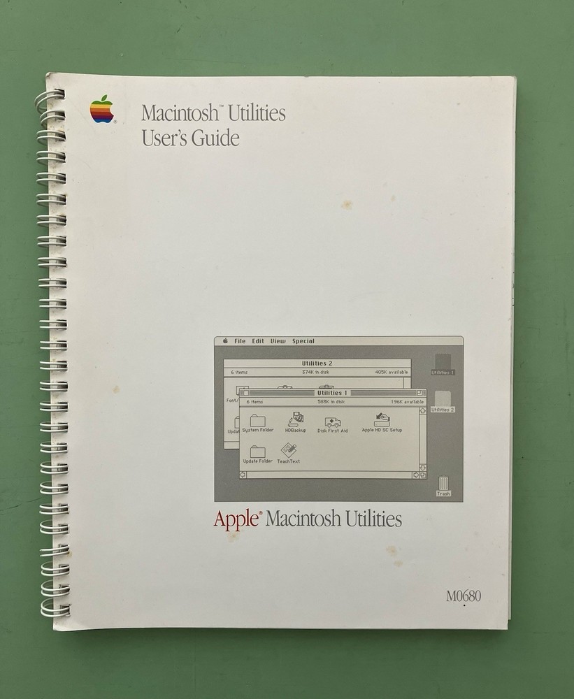 ~ Apple Macintosh Utilities User's Guide M0680 030-2133-A