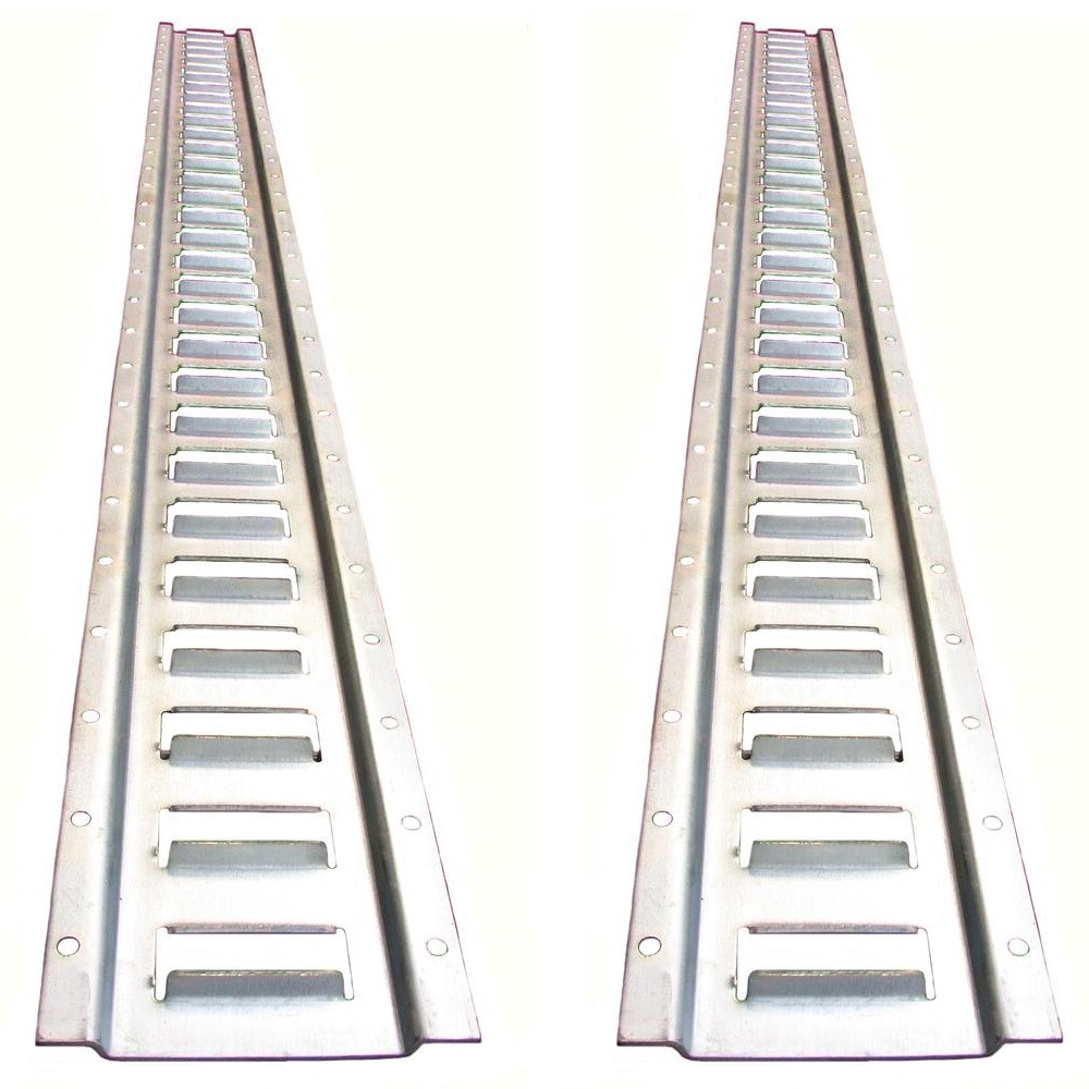 Set of Two (2) Galvanized 5' Horizontal E-Track Tie-Down Rails