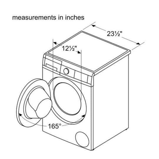 Bosch 300 Series Stackable Ventless Electric Washer and Dryer